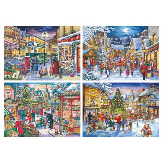 Puzzle House Of Puzzles Compras De Natal 4 x 500 Peças
