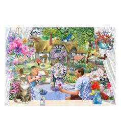 Puzzle House Of Puzzles Aproveitando o jardim XXL 500 Peças
