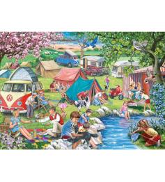 Puzzle House Of Puzzles Camping Perfeita 1000 Peças