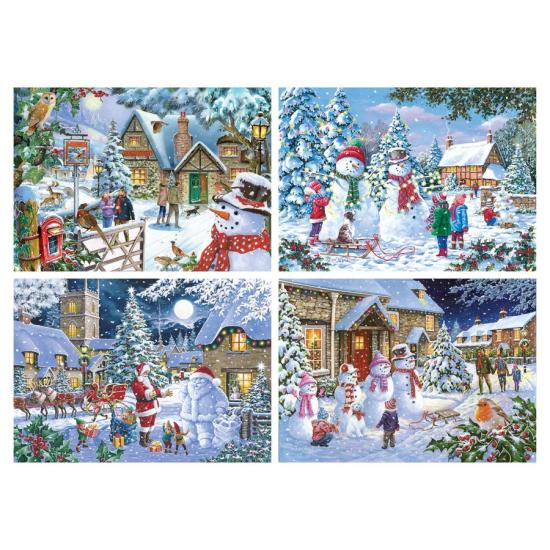 Puzzle House Of Puzzles Let It Snow  4 x 500 Peças
