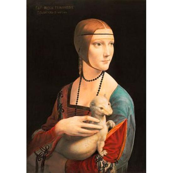 Puzzle Impronte Edizioni A Dama com Arminho 1000 Peças