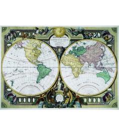 Puzzle de mapa do mundo antigo Impronte Edizioni 1000 peç