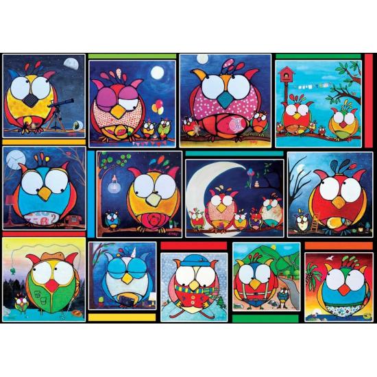 Puzzle Jacarou Para cada um a sua Coruja 1000 Peças