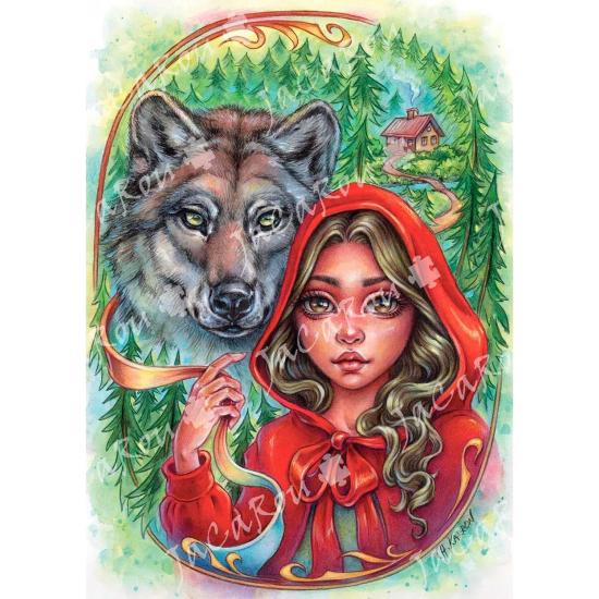 Puzzle Jacarou Chapeuzinho Vermelho de 1000 Peças