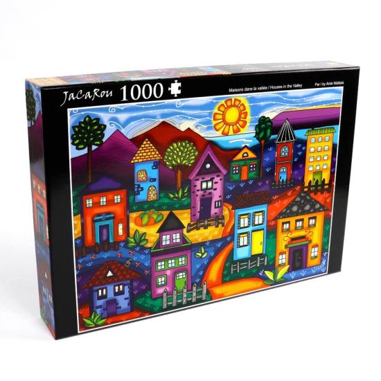 Puzzle Jacarou Casas no vale de 1000 Peças