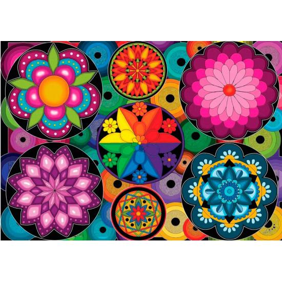 Puzzle Jacarou Frenesi de Cores 1000 Peças