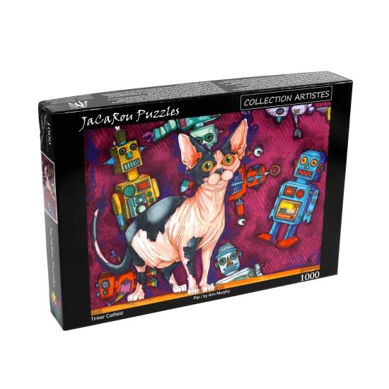 Puzzle Jacarou Gato e Robots de 1000 Peças