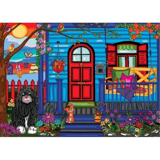 Puzzle Jacarou Minha Casinha Azul 1000 Peças Puzzle Jacarou Minha Casinha Azul 1000 Peças