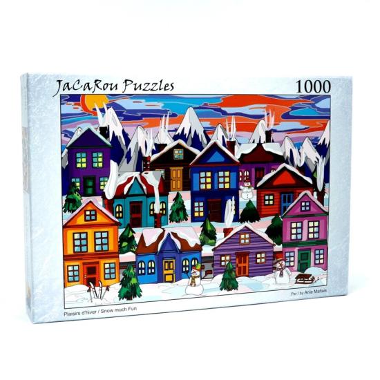 Puzzle Jacarou Neve muito Divertida de 1000 Peças