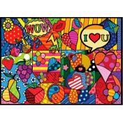 Puzzle Jacarou Pop Art Inspiration  de 1000 Peças