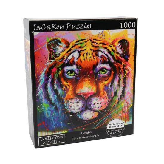 Puzzle Jacarou Tigre Pumpkin de 1000 Peças