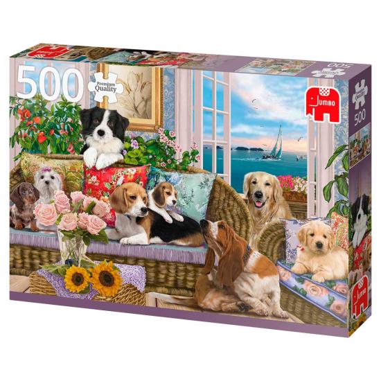 Puzzle Jumbo Furry Friends 500 Peças