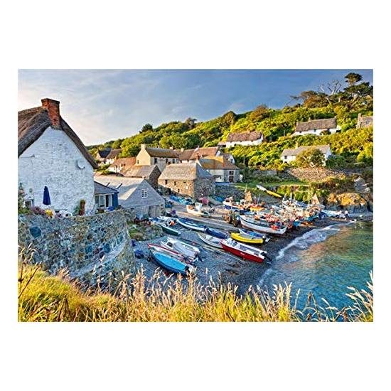 Barcos de pesca de Puzzle Jumbo de 1000 peças em Conrwall