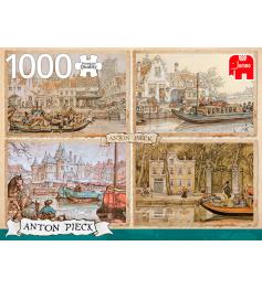 Puzzle Jumbo de 1.000 peças para barcos do canal