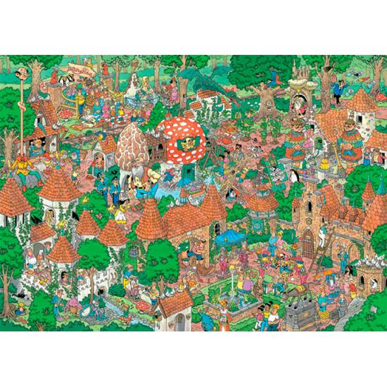 Puzzle Jumbo Floresta de Conto de Fadas de 1000 Peças