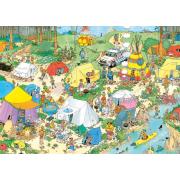 Puzzle Jumbo Camping na Floresta 1000 Peças