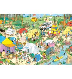 Puzzle Jumbo Camping na Floresta 1000 Peças