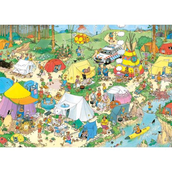 Puzzle Jumbo Camping na Floresta 1000 Peças Puzzle Jumbo Camping na Floresta 1000 Peças