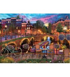 Puzzle Jumbo Amsterdam Canais 1000 Peças