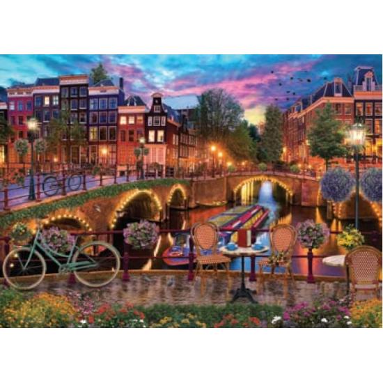 Puzzle Jumbo Amsterdam Canais 1000 Peças