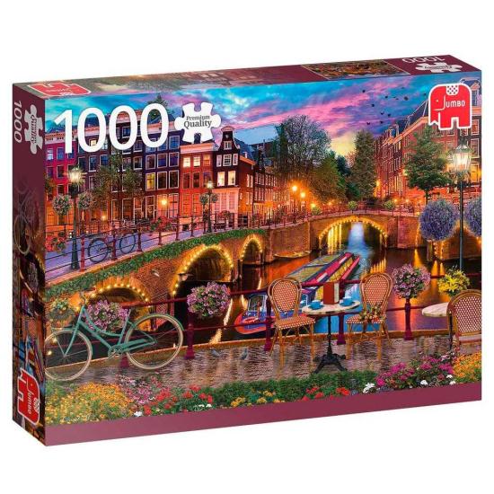 Puzzle Jumbo Amsterdam Canais 1000 Peças
