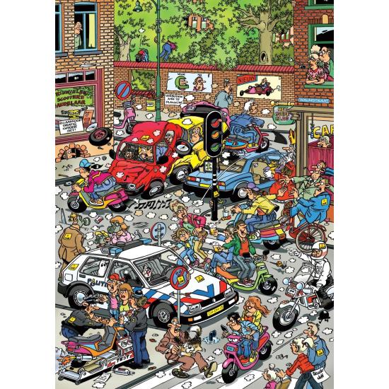 Puzzle Jumbo de caos de trânsito de 500 peças