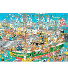 Chaos on the Ship 1000 Piece Puzzle Jumbo