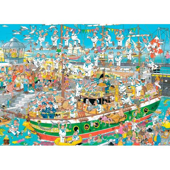 Chaos on the Ship 1000 Piece Puzzle Jumbo