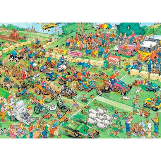 Puzzle Jumbo de corrida de cortador de grama de 1.000 peç