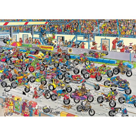 Puzzle Jumbo de corrida de motocicleta de 1.000 peças