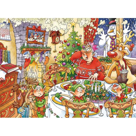 Puzzle Jumbo Natal O Jantar de Natal 1000 Peças