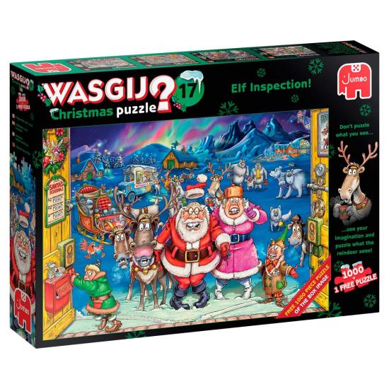 Puzzle Jumbo Natal Inspetor Elfo 1000 Peças