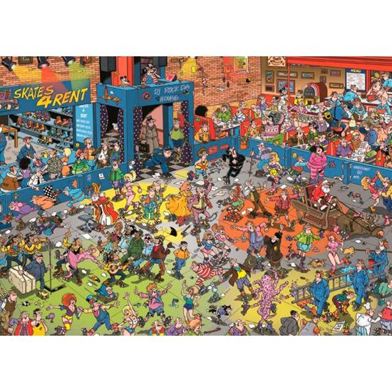 Puzzle Jumbo Disco em patins de 1000 peças