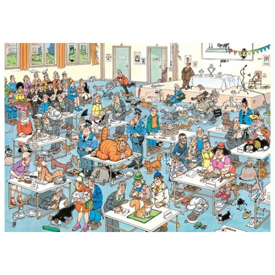 Puzzle Jumbo O Desfile dos Gatos de 1000 peças