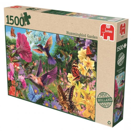 Puzzle Jumbo O Jardim dos Beija-flores 1500 Peças