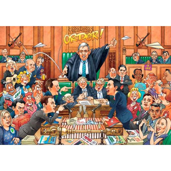 Puzzle Jumbo O Parlamento, Versão Laboral de 1000 Peças