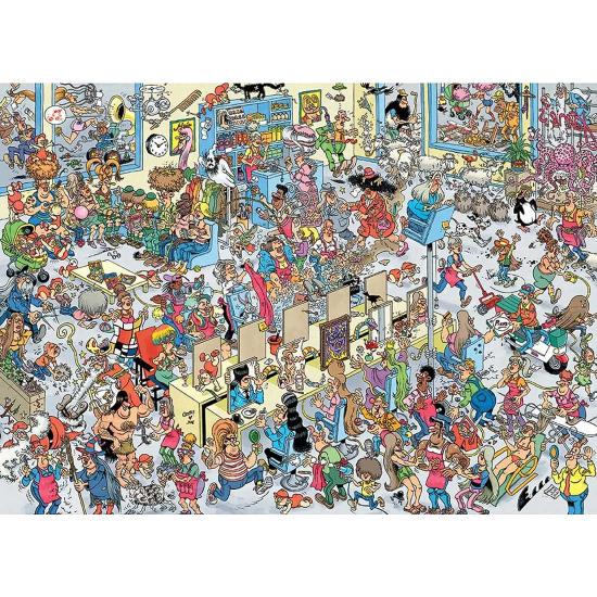 Puzzle Jumbo Na Barbearia 1000 Peças