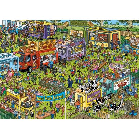 Puzzle Jumbo Festival Food Truck de 1.500 peças Puzzle Jumbo Festival Food Truck de 1.500 peças