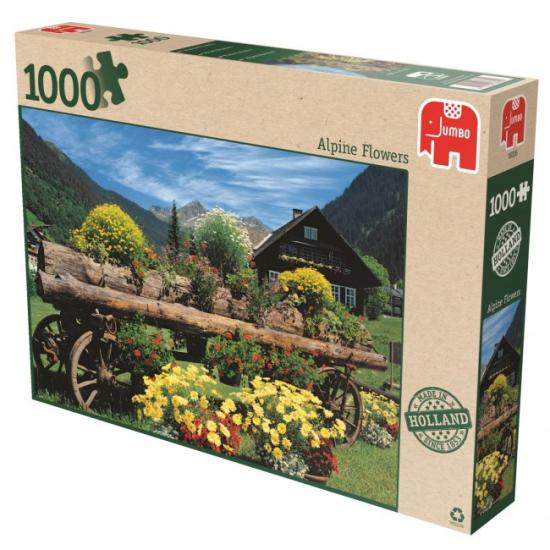 Puzzle Jumbo de flores alpinas de 1.000 peças