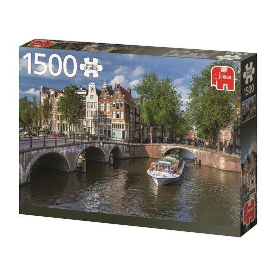 Puzzle Jumbo de 1500 peças Herengracht, Amsterdã