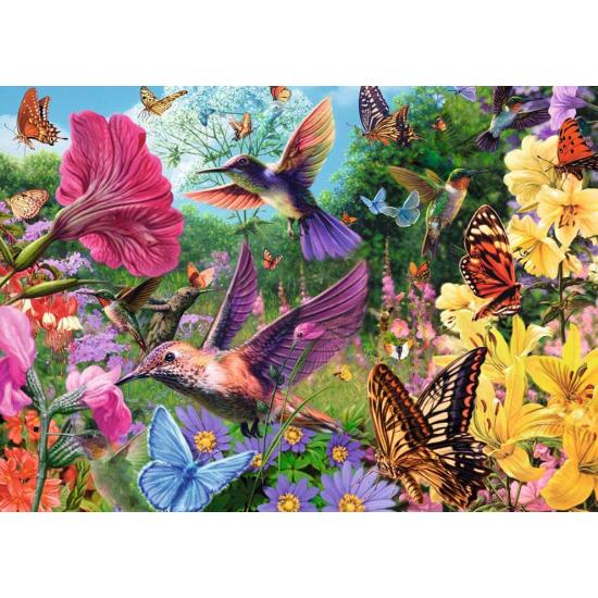 Puzzle Jumbo Jardim Beija-flor 500 peças XXL Puzzle Jumbo Jardim Beija-flor 500 peças XXL