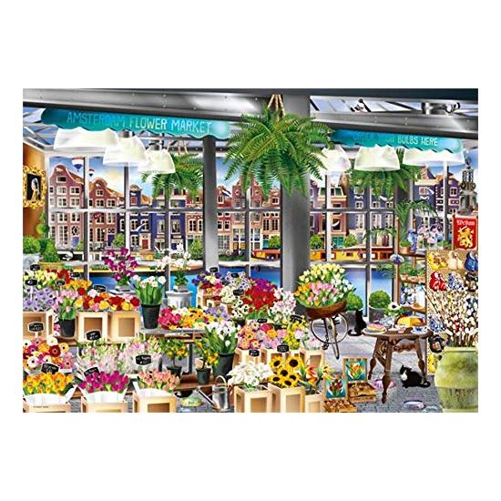 Puzzle Jumbo The Amsterdam Flower Shop 1000 peças