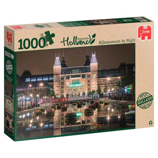 Puzzle Jumbo Rijks Museum at Night, Amsterdam of 1000 Pieces