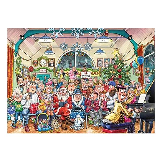 Puzzle Jumbo Natal O Show de Natal 2 x 1000 Peças