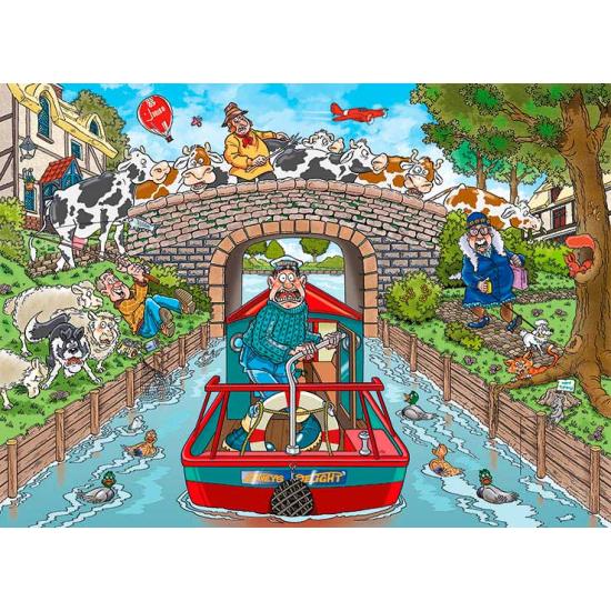 Original Puzzle Jumbo Calm on the Canal 1000 Pieces