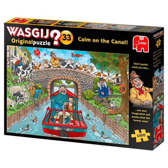 Original Puzzle Jumbo Calm on the Canal 1000 Pieces
