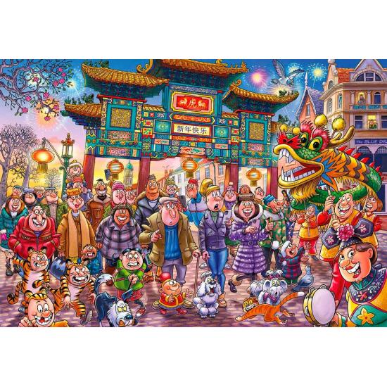 Puzzle Jumbo Original Ano Novo Chinês 1000 Peças