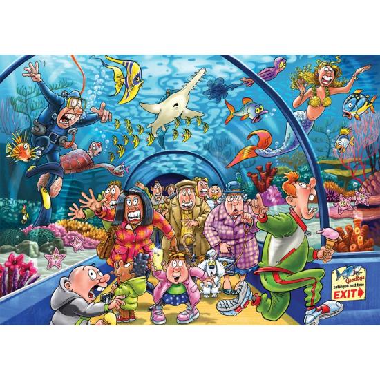 Puzzle Jumbo Original Brincadeiras no Aquário 1000 Peças
