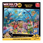 Puzzle Jumbo Original Brincadeiras no Aquário 1000 Peças