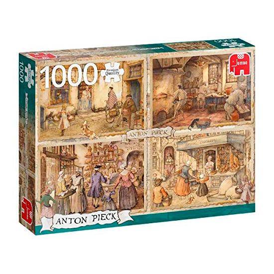 Padeiros de Puzzle Jumbo do século XIX de 1000 peças